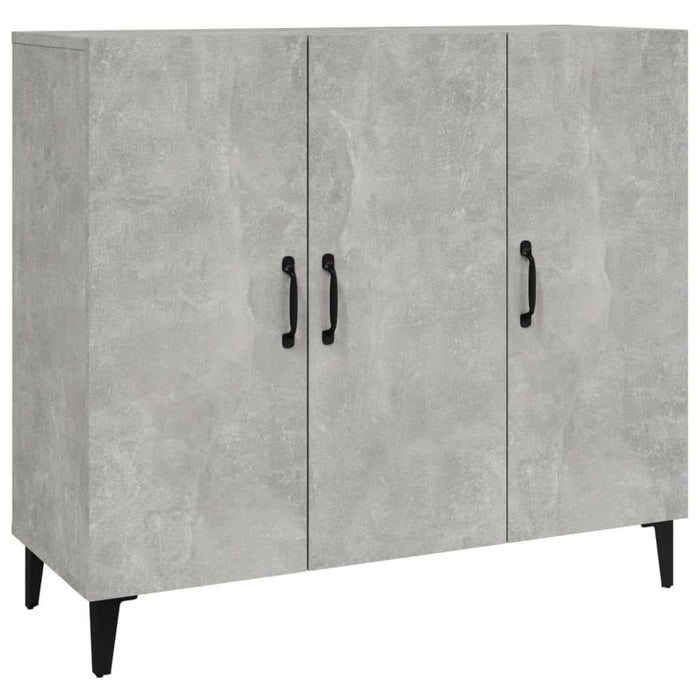 Servantă, gri beton, 90x34x80 cm, lemn compozit - WALTI WALTI