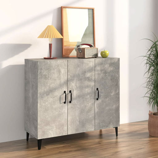 Servantă, gri beton, 90x34x80 cm, lemn compozit - WALTI WALTI
