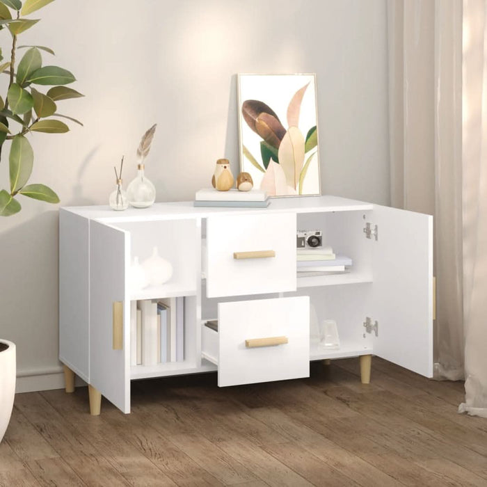 Servantă, alb, 100x36x60 cm, lemn compozit - WALTI WALTI