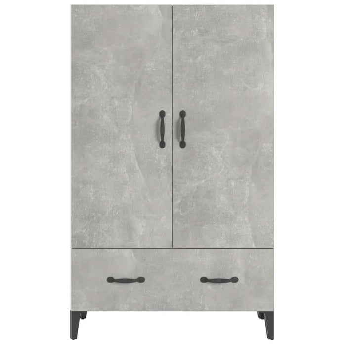 Dulap înalt, gri beton, 70x31x115 cm, lemn compozit - WALTI WALTI