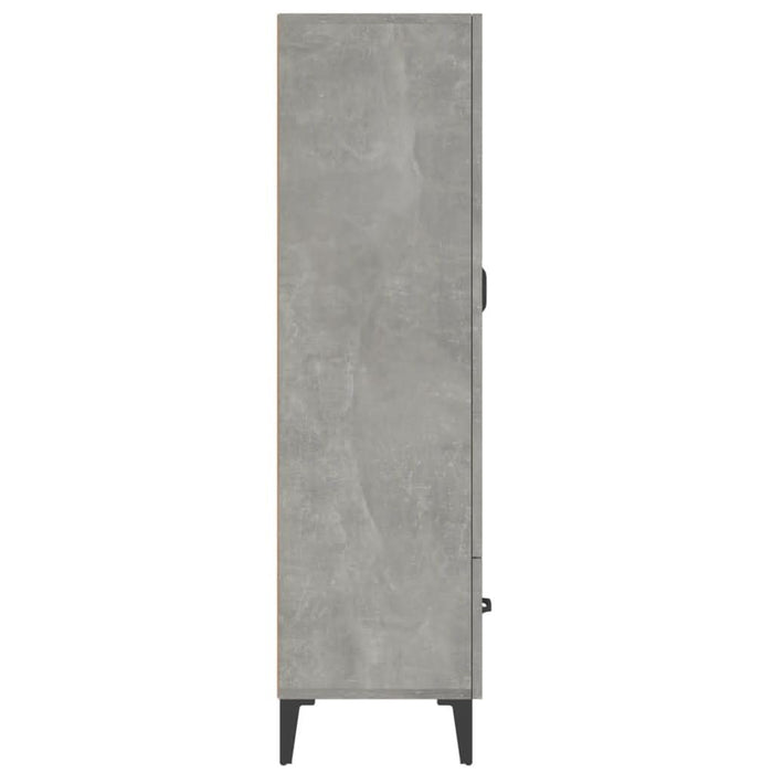 Dulap înalt, gri beton, 70x31x115 cm, lemn compozit - WALTI WALTI