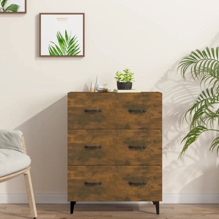 Servantă, stejar fumuriu, 69,5x34x90 cm, lemn compozit - WALTI WALTI