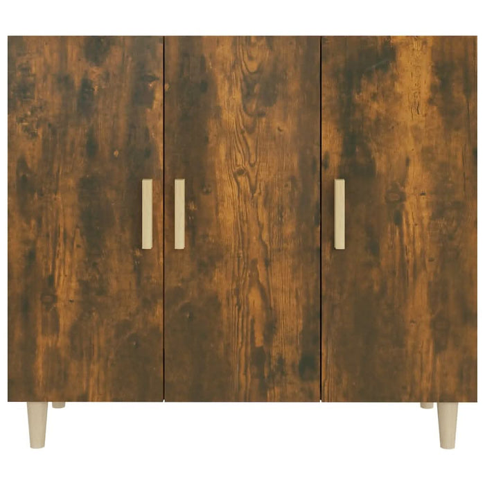 Servantă, stejar fumuriu, 90x34x80 cm, lemn compozit - WALTI WALTI