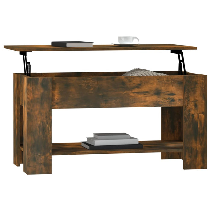 Măsuță de cafea, stejar fumuriu, 101x49x52 cm, lemn prelucrat - WALTI WALTI