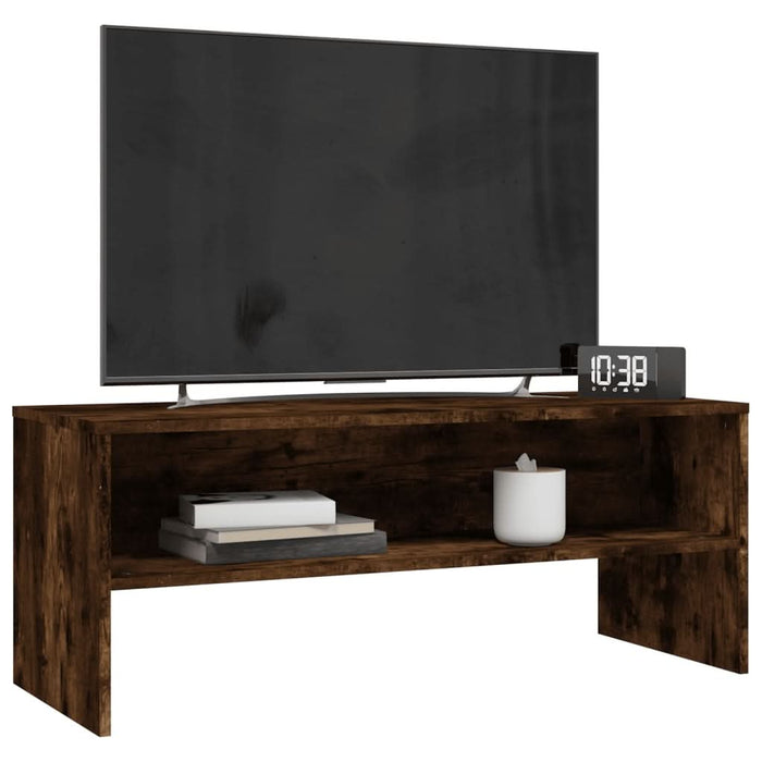 Comodă TV, stejar fumuriu, 100x40x40 cm, lemn compozit - WALTI WALTI