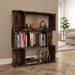 Bibliotecă/Separator stejar fumuriu 80x24x96cm lemn prelucrat - WALTI WALTI