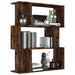 Bibliotecă/Separator stejar fumuriu 80x24x96cm lemn prelucrat - WALTI WALTI