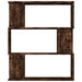 Bibliotecă/Separator stejar fumuriu 80x24x96cm lemn prelucrat - WALTI WALTI