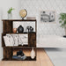 Bibliotecă/Separator stejar fumuriu 80x24x96cm lemn prelucrat - WALTI WALTI