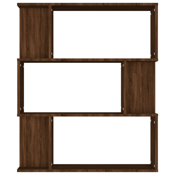 Bibliotecă/Separator, stejar maro, 80x24x96 cm , lemn prelucrat - WALTI WALTI