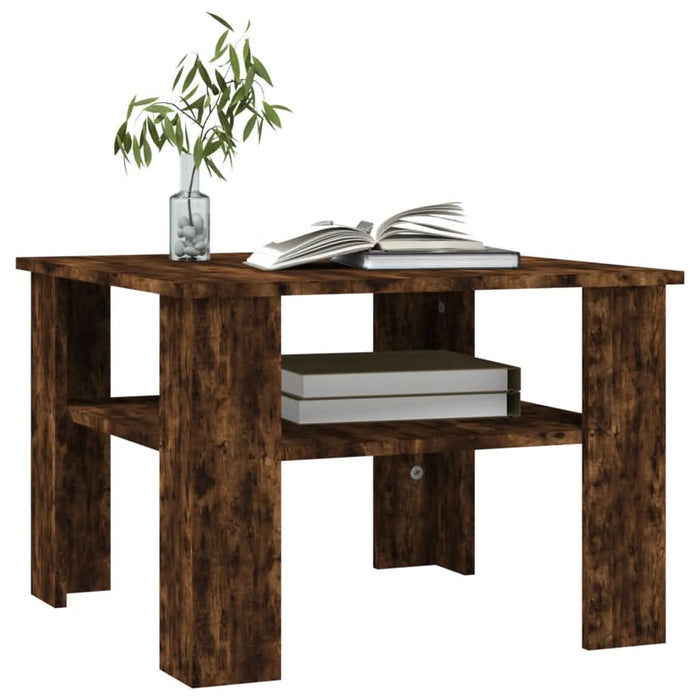 Măsuță de cafea, stejar fumuriu, 60x60x42 cm, lemn prelucrat - WALTI WALTI