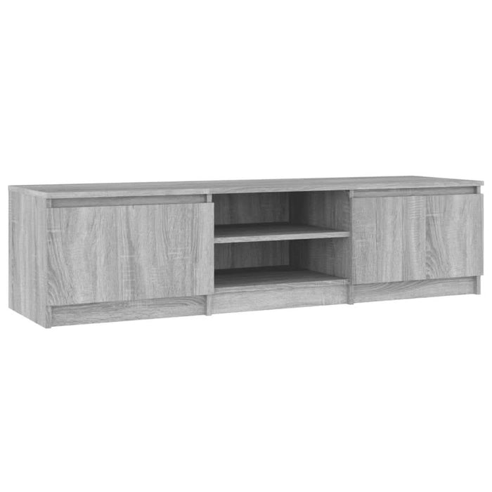Comodă TV, gri sonoma, 140x40x35,5 cm, lemn prelucrat - WALTI WALTI