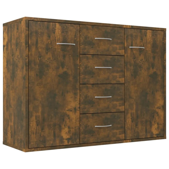 Dulap lateral, stejar fumuriu, 88x30x65 cm, lemn compozit - WALTI WALTI