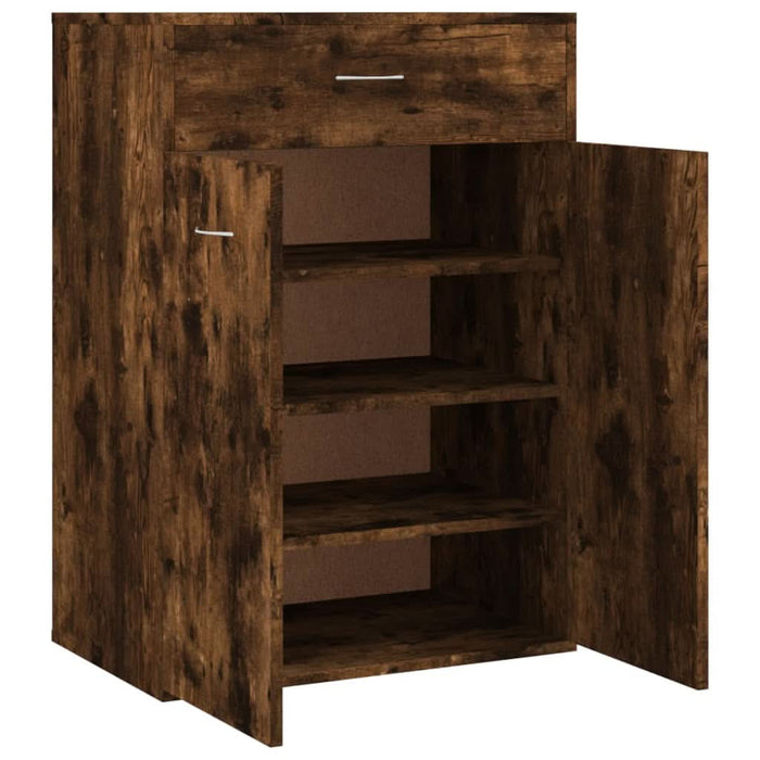 Pantofar, stejar fumuriu, 60x35x84 cm, lemn prelucrat - WALTI WALTI