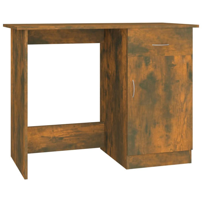Birou, stejar fumuriu, 100x50x76 cm, lemn prelucrat - WALTI WALTI