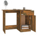 Birou, stejar fumuriu, 100x50x76 cm, lemn prelucrat - WALTI WALTI