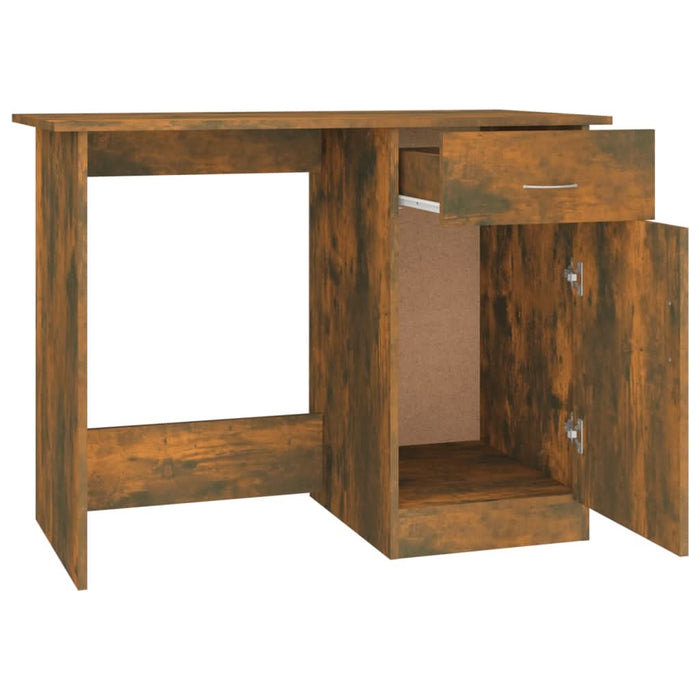 Birou, stejar fumuriu, 100x50x76 cm, lemn prelucrat - WALTI WALTI