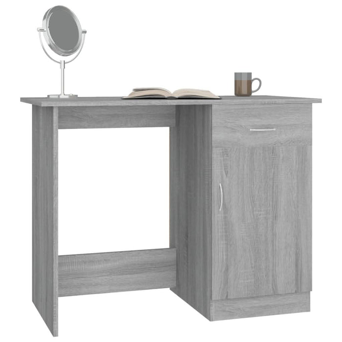Birou, gri sonoma, 100x50x76 cm, lemn prelucrat - WALTI WALTI