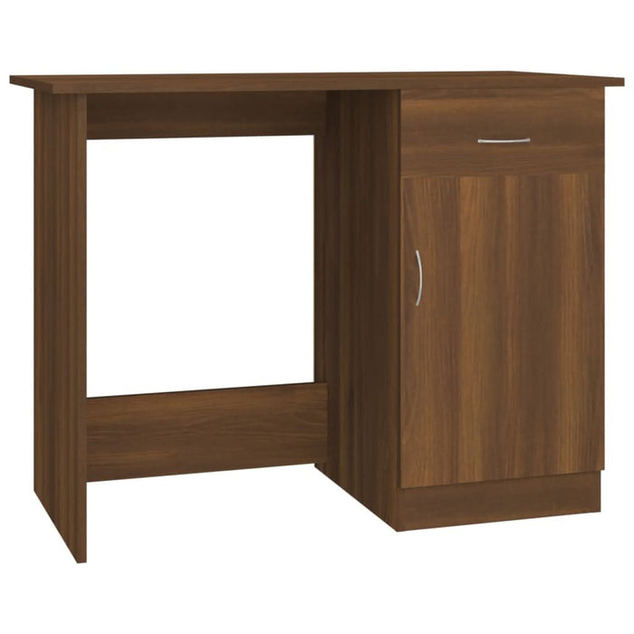 Birou, stejar maro, 100x50x76 cm, lemn prelucrat - WALTI WALTI