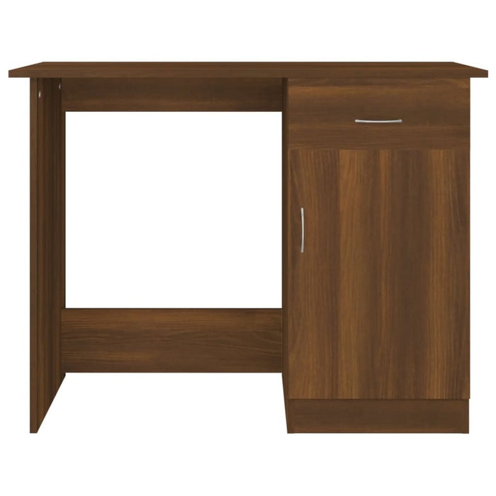 Birou, stejar maro, 100x50x76 cm, lemn prelucrat - WALTI WALTI