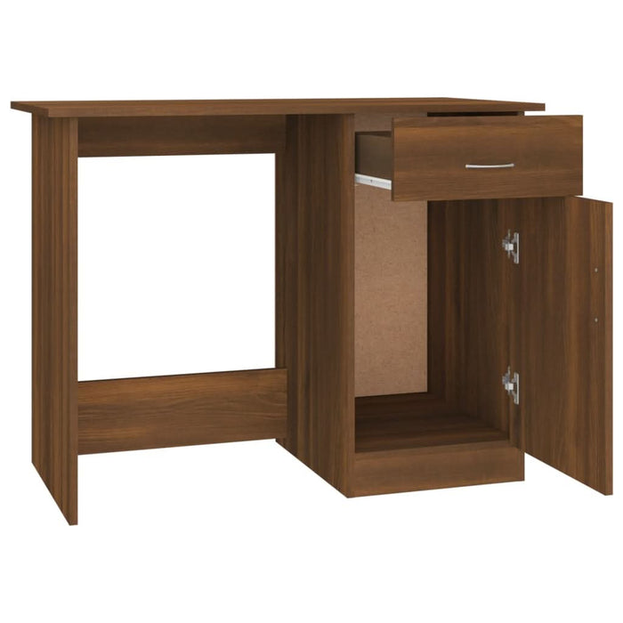 Birou, stejar maro, 100x50x76 cm, lemn prelucrat - WALTI WALTI