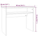 Birou, stejar fumuriu, 90x50x74 cm, lemn prelucrat - WALTI WALTI