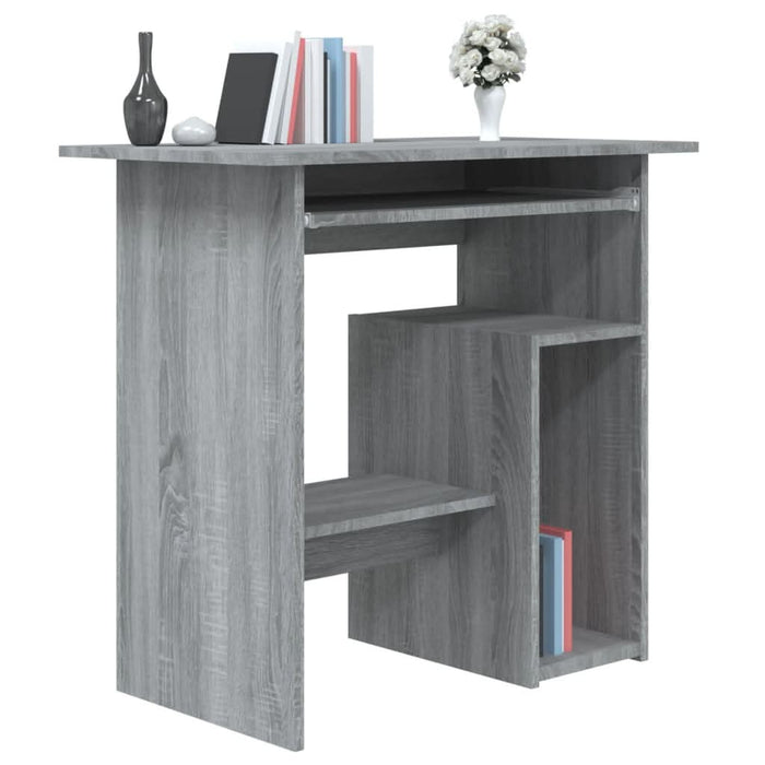 Birou, gri sonoma, 80x45x74 cm, lemn prelucrat - WALTI WALTI