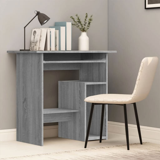 Birou, gri sonoma, 80x45x74 cm, lemn prelucrat - WALTI WALTI