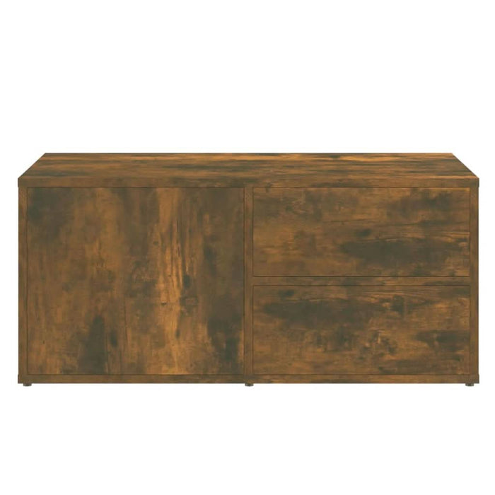 Comodă TV, stejar fumuriu, 80x34x36 cm, lemn prelucrat - WALTI WALTI
