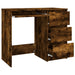 Birou, stejar fumuriu, 90x45x76 cm, lemn prelucrat - WALTI WALTI