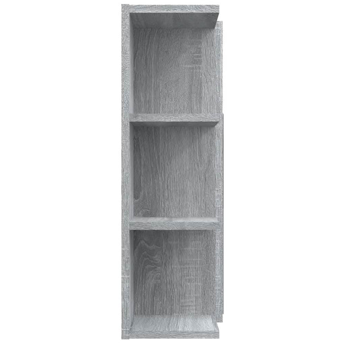 Dulap de baie cu oglindă gri sonoma 80x20,5x64 cm lemn compozit - WALTI WALTI
