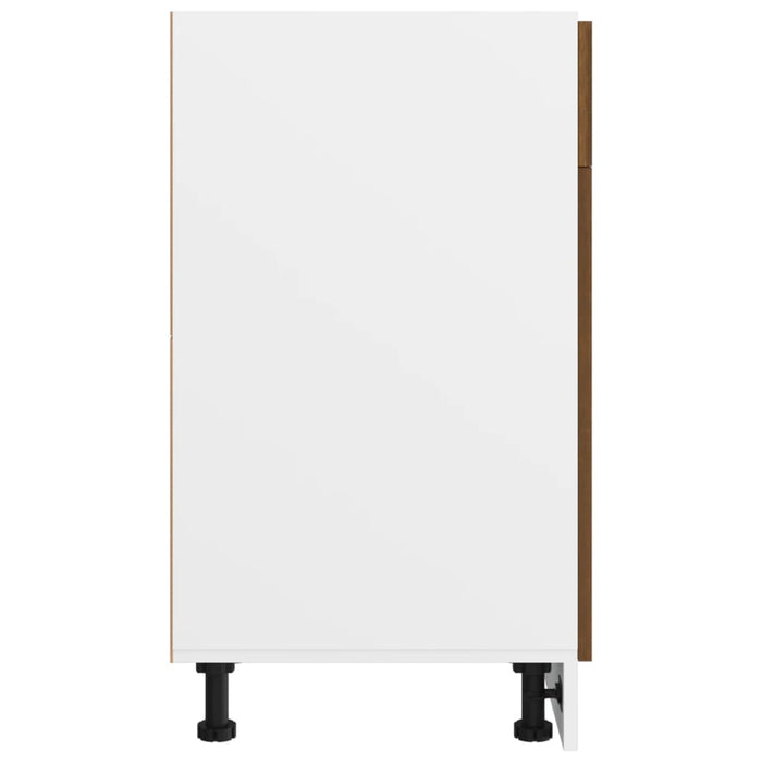 Dulap inferior cu sertar stejar maro 40x46x81,5cm lemn compozit - WALTI WALTI