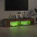 Comodă TV cu lumini LED, stejar maro, 135x39x30 cm - WALTI WALTI