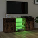 Comodă TV cu lumini LED, stejar fumuriu, 120x30x50 cm - WALTI WALTI