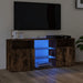 Comodă TV cu lumini LED, stejar fumuriu, 120x30x50 cm - WALTI WALTI