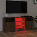 Comodă TV cu lumini LED, stejar maro, 120x30x50 cm - WALTI WALTI