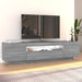 Comodă TV cu lumini LED, gri sonoma, 160x35x40 cm - WALTI WALTI