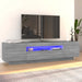 Comodă TV cu lumini LED, gri sonoma, 160x35x40 cm - WALTI WALTI