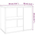 Dulap lateral, stejar fumuriu, 60x30x50 cm, lemn prelucrat - WALTI WALTI