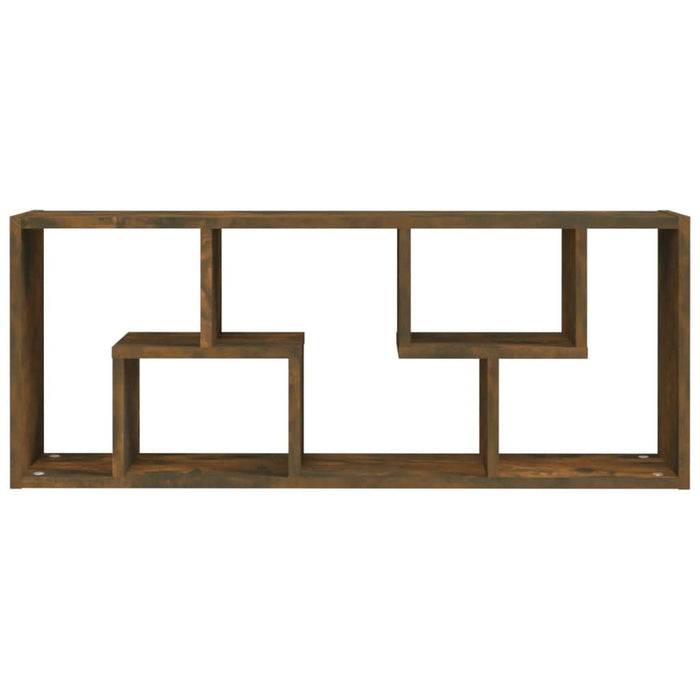 Raft de perete, stejar fumuriu, 36x16x90 cm, lemn prelucrat - WALTI WALTI