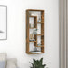 Raft de perete, stejar fumuriu, 36x16x90 cm, lemn prelucrat - WALTI WALTI