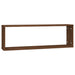 Rafturi de perete cub, 2 buc. stejar maro, 80x15x26,5 cm, lemn - WALTI WALTI