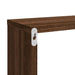Rafturi de perete cub, 2 buc. stejar maro, 80x15x26,5 cm, lemn - WALTI WALTI