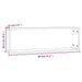 Rafturi de perete cub, 2 buc. stejar maro, 80x15x26,5 cm, lemn - WALTI WALTI