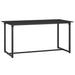 Set mobilier de exterior cu perne, 4 piese, negru, poliratan - WALTI WALTI