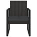 Set mobilier de grădină cu perne, 3 piese, negru, poliratan - WALTI WALTI