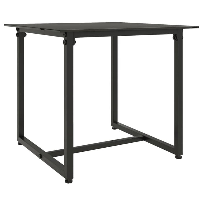 Set mobilier de grădină cu perne, 3 piese, negru, poliratan - WALTI WALTI