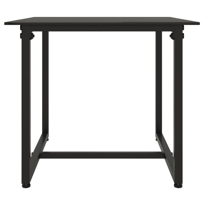 Set mobilier de grădină cu perne, 3 piese, negru, poliratan - WALTI WALTI