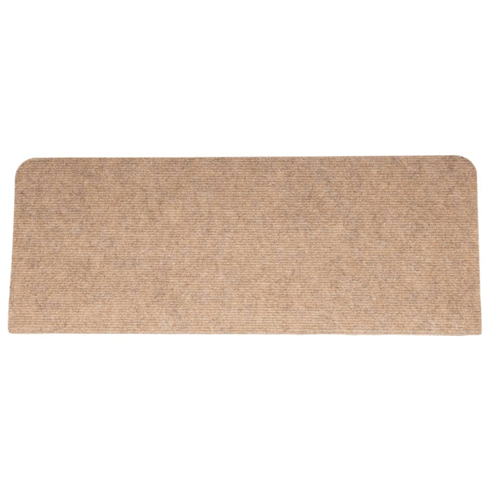 Covorașe scări autoadezive, 15 buc., bej, 65x24,5x3,5 cm - WALTI WALTI
