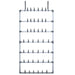Suport pentru pantofi suspendat, argintiu, 66x13x139 cm - WALTI WALTI